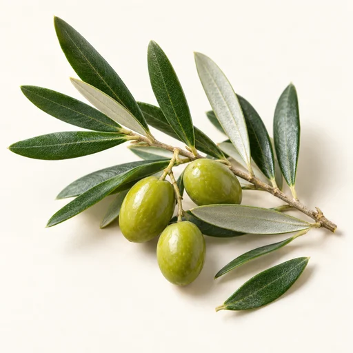 Olive branch and leaves
